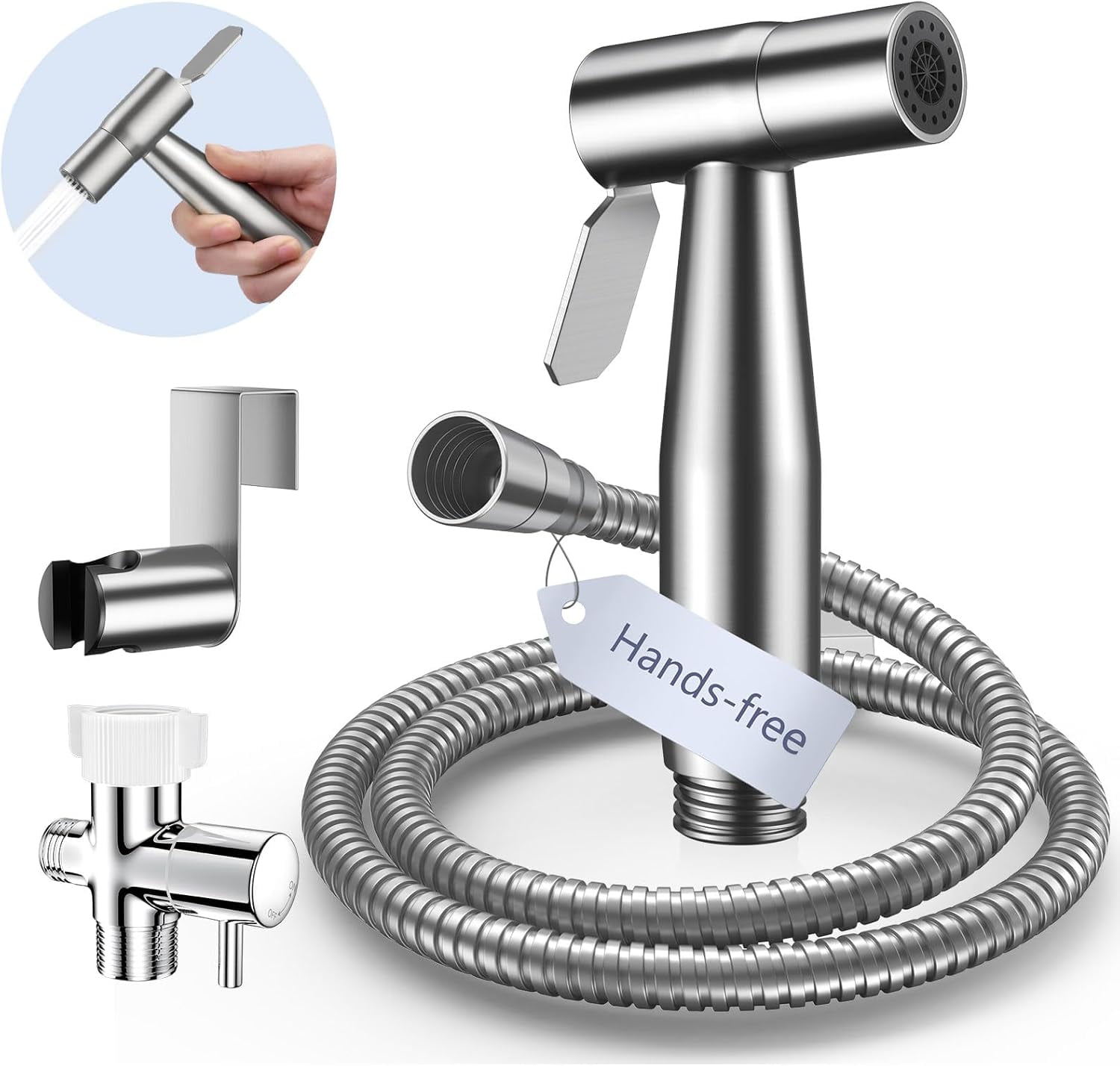 LIWEGHT Handheld Bidet Sprayer For Toilet - Adjustable Water Pressure