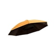 thumbnail image 1 of Hands-Free Head Mount Umbrella Hat,27.17 Inch Canopy Adjustable Elastic Headband Foldable Dual Sun Rain Protection Portable Shade Cap for Fishing Gardening Hiking Beach Outdoor Yard Work,Orange, 1 of 6