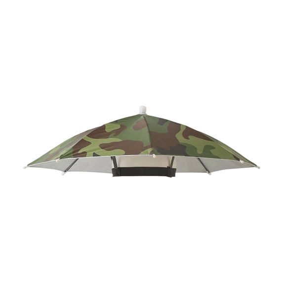 Hands Free Head Umbrella Hat UV Protective Sun Rain Cap for Fishing Gardening Camping Outdoor Work