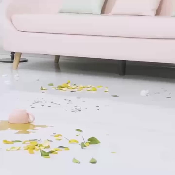 Hands-Free Household Mop & Bucket Set - Flat Mop with Washable Microfiber Pads, Professional Floor Cleaning System for Hardwood Floors, Magic Mop Kit for Home & Kitchen