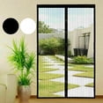 thumbnail image 1 of Magnetic Screen Door, Screen Size 39" x 82" Strong Magnet Door Mesh with Reinforced Hook & Loop for Patio Door, Sliding Door, Black, 1 of 10