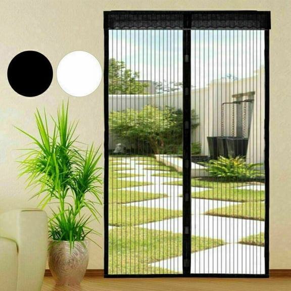 Hands-Free Magnetic Screen Door Mesh Net Block Mosquito Fly Insect Bug Curtain