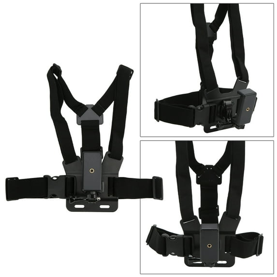 Hands,Free Mobile Phone Chest Harness, Adjustable Angle, Fits 5.5,8.5cm Phones, Ideal For Immersive Video
