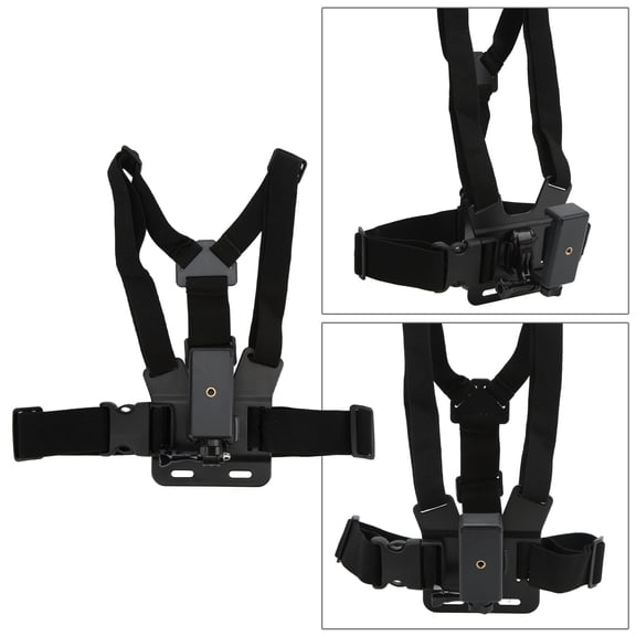 Hands,Free Mobile Phone Chest Harness, Adjustable Angle, Fits 5.5,8.5cm Phones, Ideal For Immersive Video <span Style="background:red"></span>