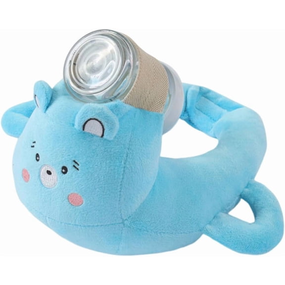 Hands-Free Multifunctional Water Bottle Holder Pillow, Soft Plush Support Cushion, Portable Holder for Home, Travel & Daily Use