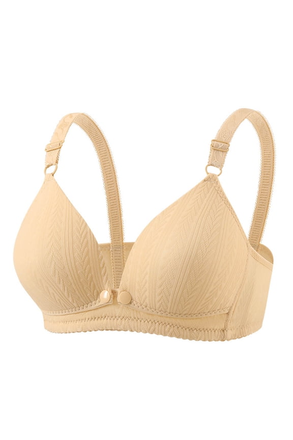 Hands Free Nursing Bra for Women, Comfortable Maternity Bra with Easy Front Open Clip, Lightly Padded Wireless Breastfeeding Bra