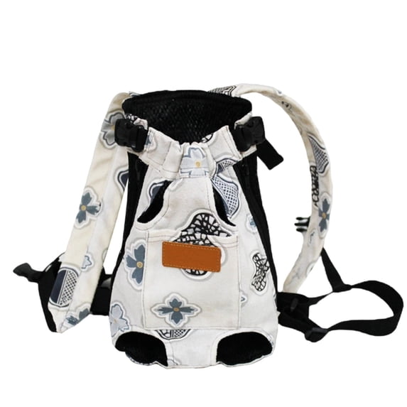 Hands-Free Pet Carrier Backpack for Small Dogs and Cats Portable Front Chest Pack with Breathable Mesh and Adjustable Straps for Outdoor Travel and Hiking