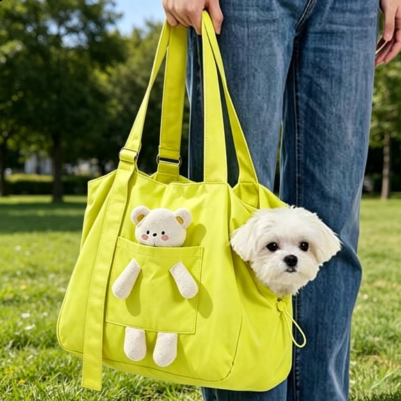 Hands Free Pet Sling Backpack for Small Pets, Ergonomic Design with Adjustable Strap, Lightweight Breathable Polyester Carrier for Cats Small Animals, Secure Tote Harness for Travel Hiking Errands