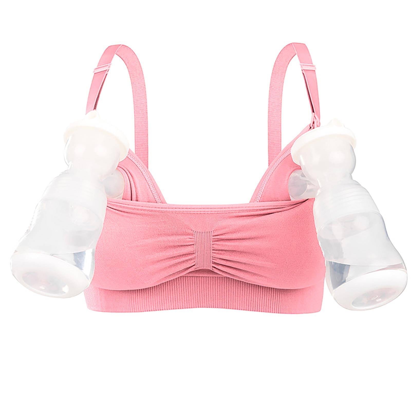 LEAPOVER Still-BH Mit Freihändiger Milchpumpe - Verstellbarer Nursing Bra Für Stillende Mütter - Mehrere Größen