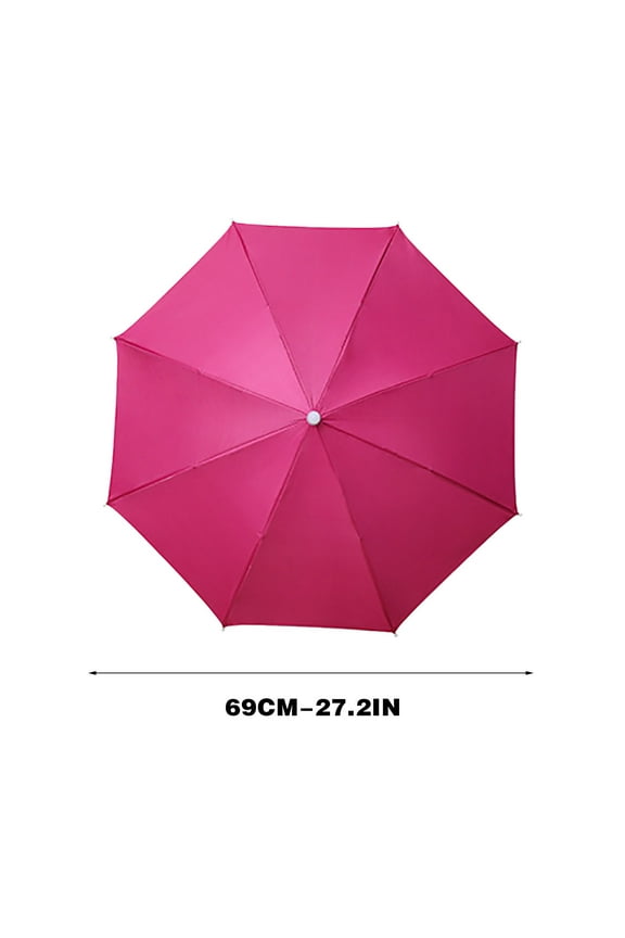 Hands-Free Umbrella Hat for Outdoor Activities | Portable Sun & Rain Protection | 27" Diameter | UPF 40+ | Lightweight 100g | Fishing, Golf, Gardening | Includes 1 Hat
