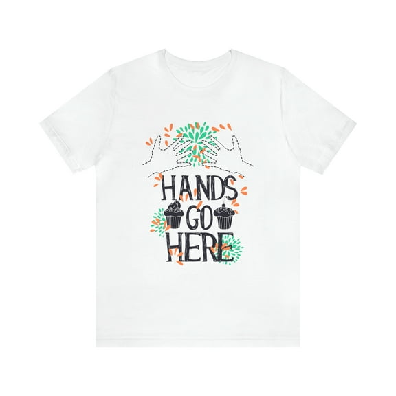 Hands Go here Unisex Jersey Short Sleeve Tee