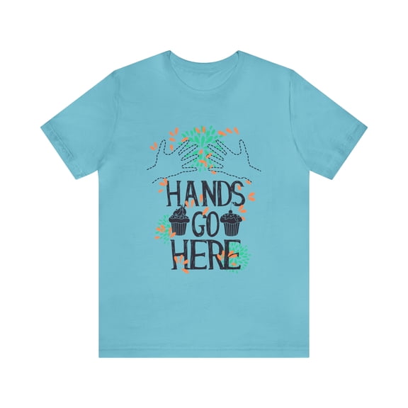Hands Go here Unisex Jersey Short Sleeve Tee