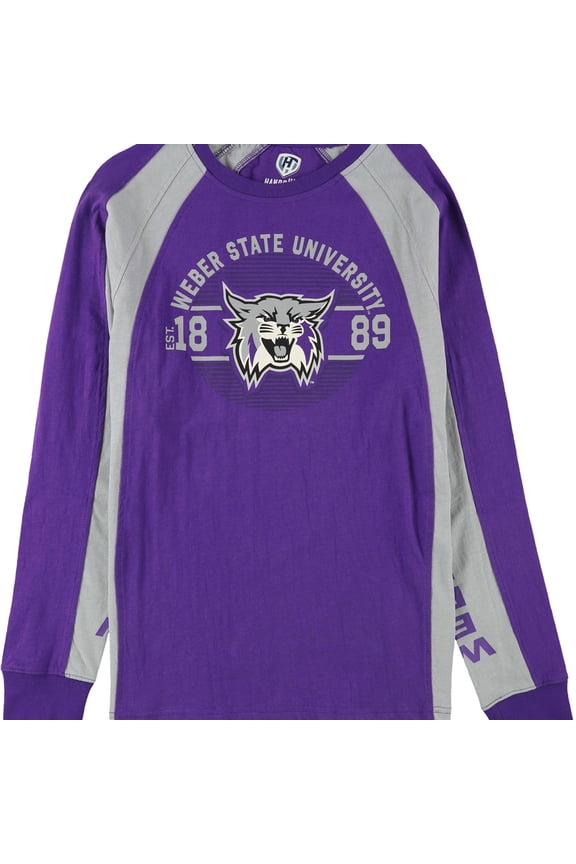 Mens Weber State Graphic T-Shirt, Purple, Small