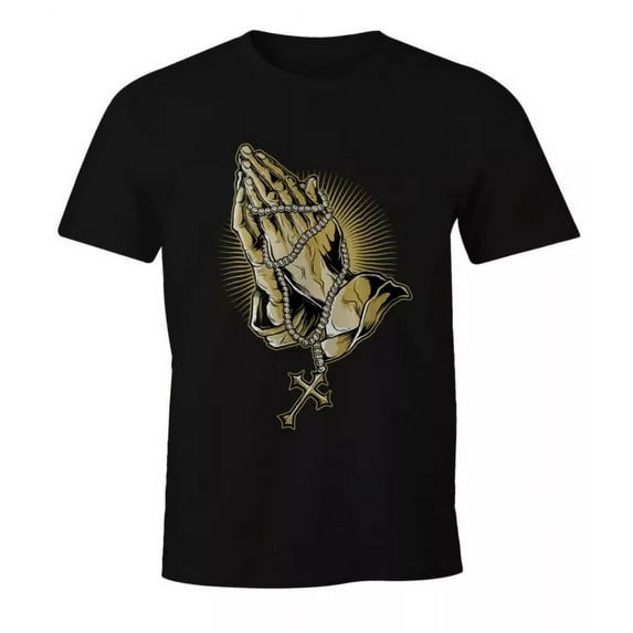 Hands Of Pray Prayer Praying Hands Rosary Moonworks T-Shirt Unisex S-5XL Hot Trending Shirt, Vintage Birthday Gift