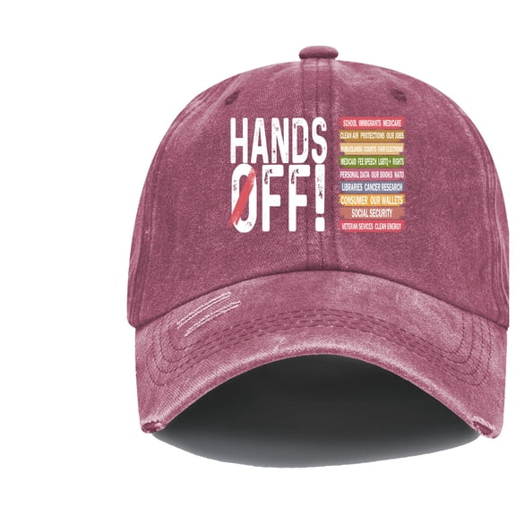 Hands Off Protest Hat Hands Off Baseball Caps Women Man