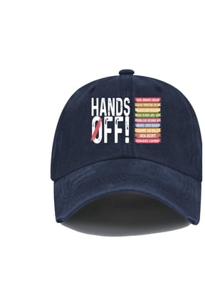 Hands Off Protest Hat Hands Off Baseball Caps Women Man