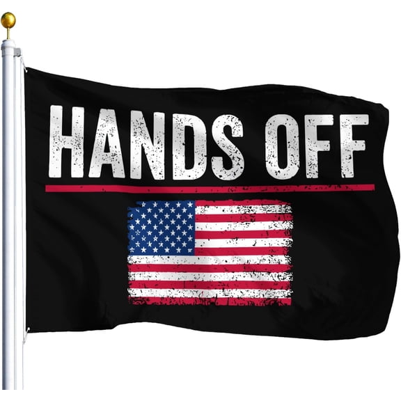 Hands Off Protest Social Security And Medicare Protest Flag For 3x5 Outdoor
