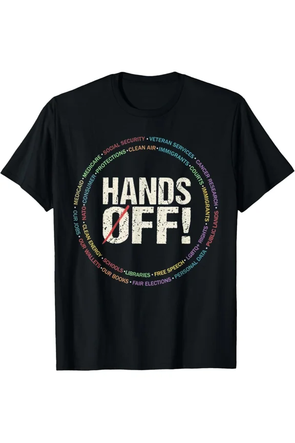 Hands Off Protest Social Security And Medicare Senior Rights Unisex T-Shirt