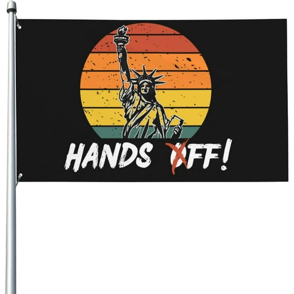 Hands-Off Protest Social Security And Medicare Protest Flag 3x5 Ft Hands-Off Protest Flags Outdoor Indoor Decoration Procession Banner With 2 Grommets