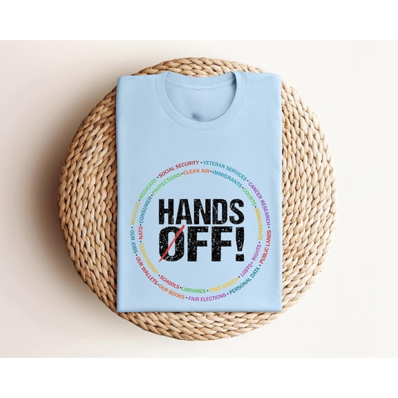 Hands Off Protest T-Shirt, Social Justice Graphic Tee, Human Rights Awareness Shirt, Freedom Equality Tee