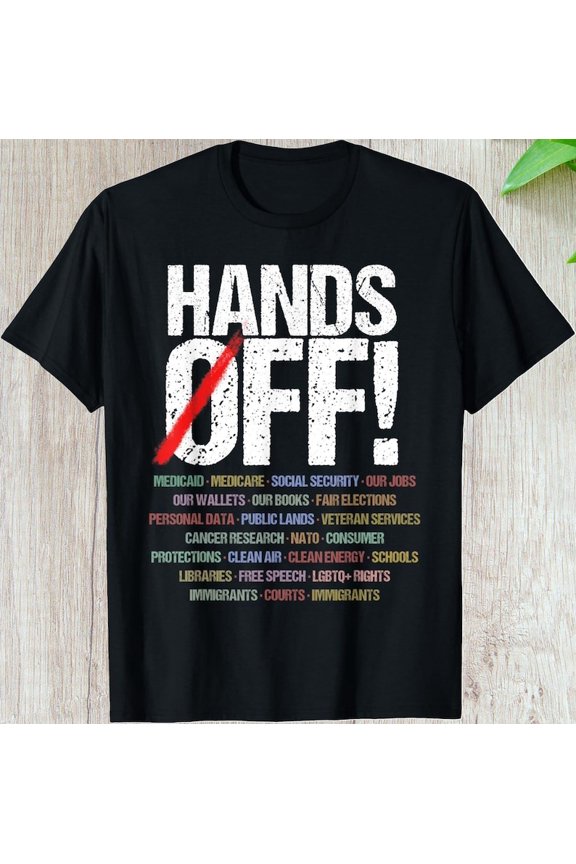 Hands Off Shirt, Custom Gift For Comunnities Supporters, Hoodie Long Sleeve Graphic Tee, Trendy Support Personalized Gift