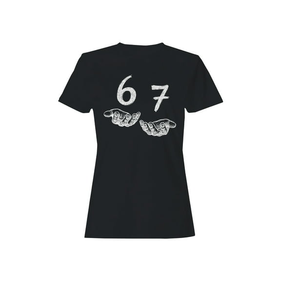 Hands Offering Numbers 6 and 7 Women's T-shirt