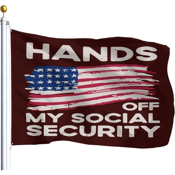 Hands Offs My Social Security 2025 Protests Resist Flag For Classroom