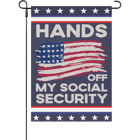 Hands Offs My Social Security 2025 Protests Resist Yard Flags Inspirational Banner For Outdoor