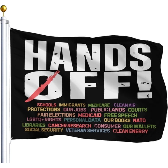 Hands Offs Protests Comfort Flags For Classroom