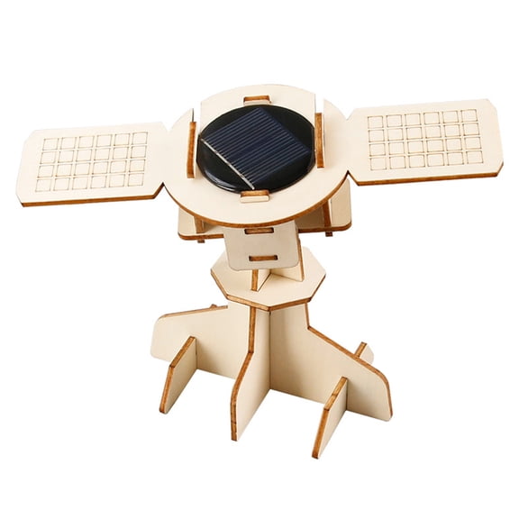 Hands-On Assembly Wooden Satellite Set for Physics Experiments and Science Education Activities