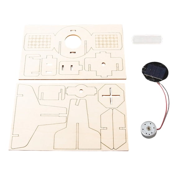 Hands-On Assembly Wooden Satellite Set for Physics Experiments and Science Education Activities