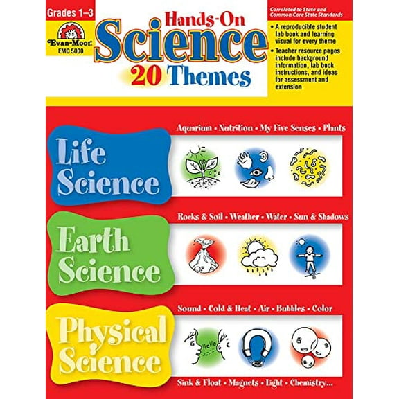 Pre-Owned Evan-Moor Hands-On Science - 20 Themes, Grade 1 - 3 Teacher Resource