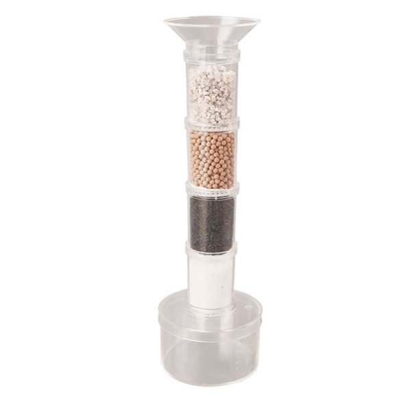 Hands On Water Purification Science Set with Clear Filter Tower for Classroom Demonstrations, Guided Lesson , and