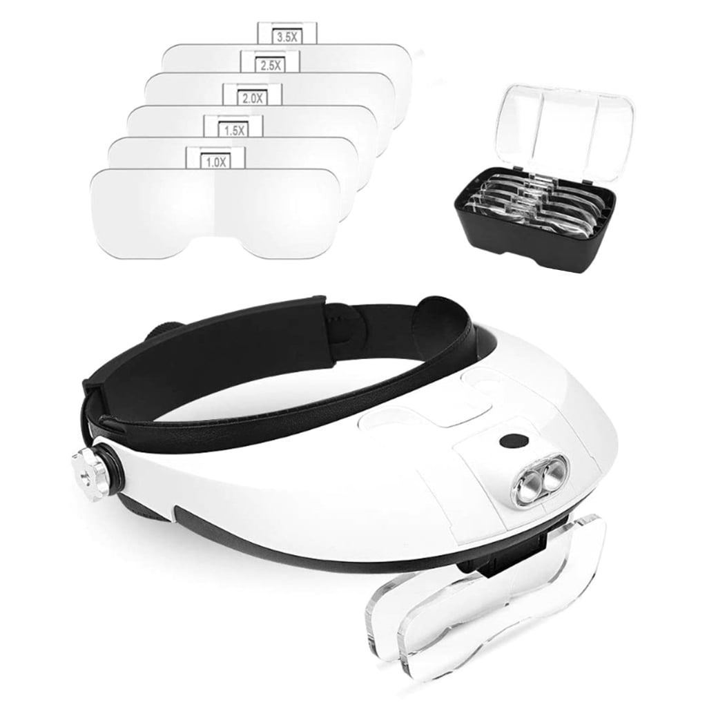 Hands Release LED Headlamps Magnifier for Beekeeping High Clear Lens for1nsectObservation and Queen Rearing