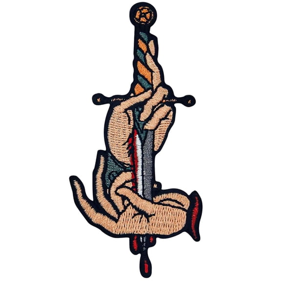 Hands Remember The Hurt Patch Embroidered Applique Badge Iron On Sew On Emblem