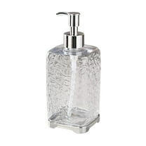 Hands Sanitizer Dispenser Bottle 6.81in 450ml Refillable Plastic Soap Dispenser - Bathroom Kitchen Toilet Countertop Organizer (Clear)​