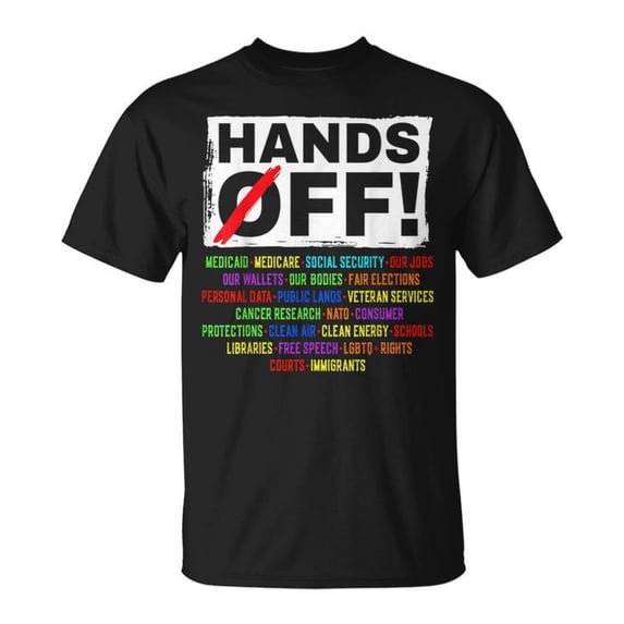 Hands Off Social Security T-Shirt – Protest Resist Save Democracy, Political Activism Shirt, Support for Social Security Protection, Empowering Statement Tee