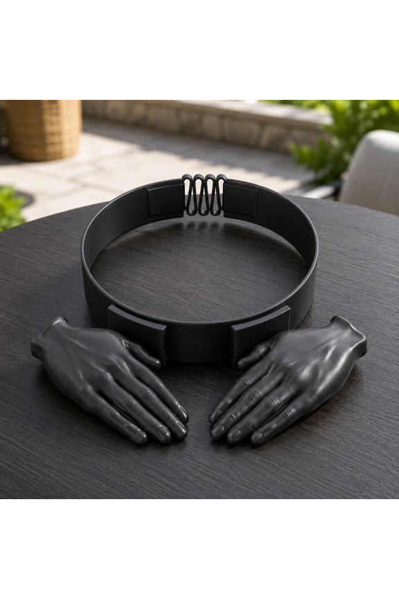Hands Sun Visor Hat Adjustable Headband Palm Shade Cap Wearable Novelty Accessory