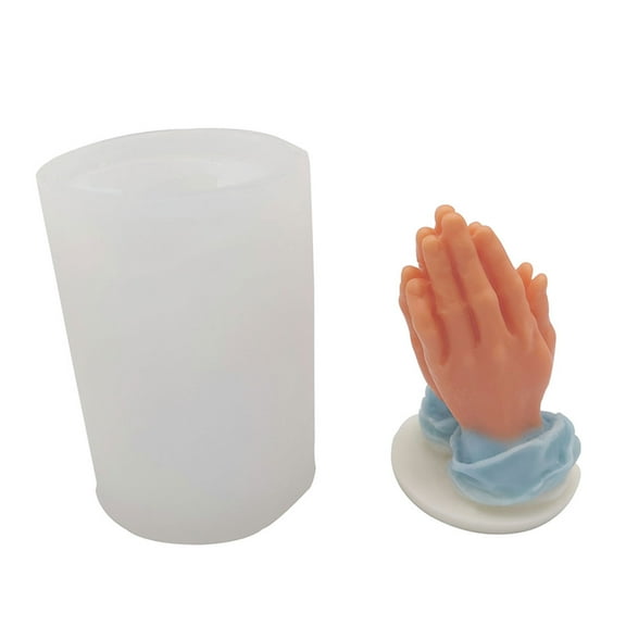 Hands Together Prayer Epoxy Resin Mold Plaster Soap Silicone Mould DIY Crafts Handmade Ornaments Home Decorations Casting Tools
