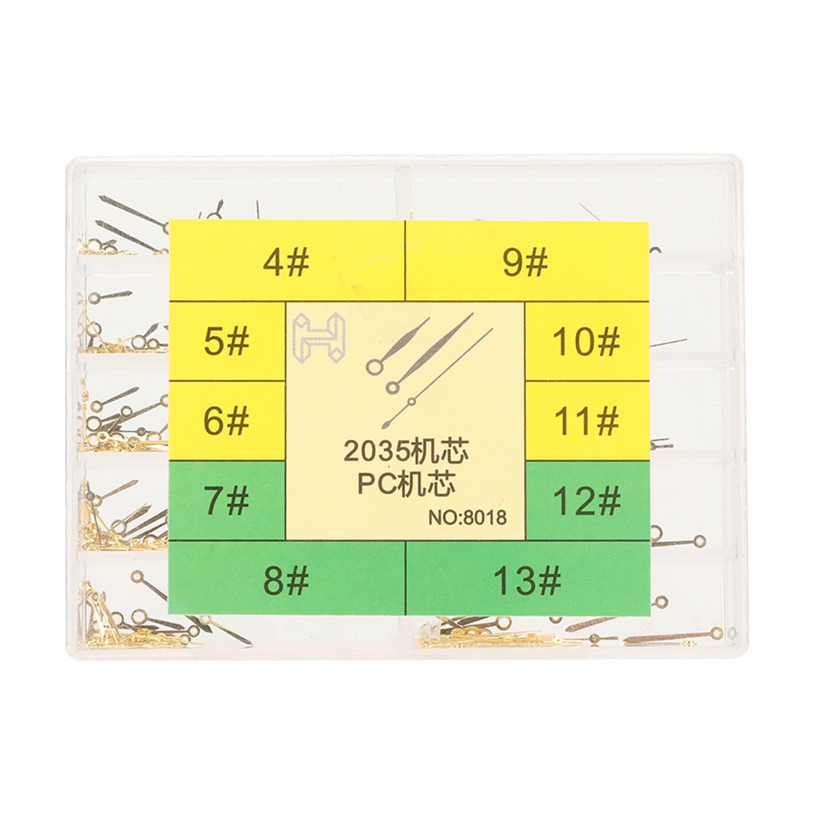 Hands Watch Needles Golden Alloy Hour Minute Second Hands Watch