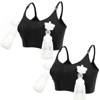  Momcozy Hands Free Pumping Bra with Nursing Pads, For Spectra,  Lansinoh, Philips Avent Pumps - Black, Large : Baby