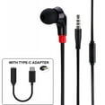thumbnail image 1 of Hands-free MONO Headset with Mic 3.5mm Earphone TYPE-C Audio Adapter Premium Sound Headphone Compatible With Motorola Moto Z3, 1 of 6