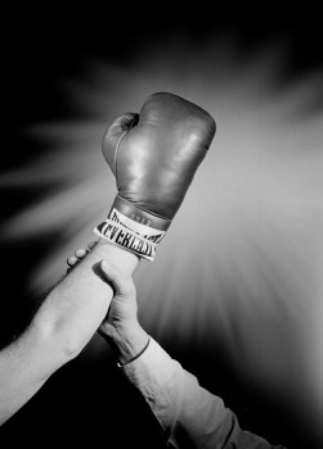 Hands of referee and winning boxer celebrating victory Canvas Art - (24 x 36)