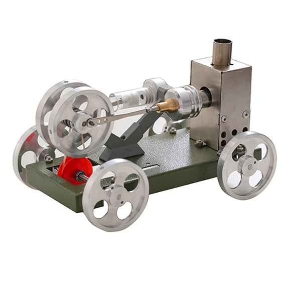 Hands on Assembly Metal Stirling Engine Car Model Thermal Dynamics Conservation Demonstrator for Classroom Teaching