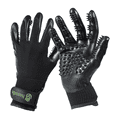 thumbnail image 1 of HandsOn Pet Grooming Gloves - Shedding, Bathing, & Daily Grooming Gloves - Gentle Brush for Cats, Dogs, and Horses, Black Large, 1 of 6