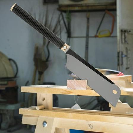 Handsaw Woodworking Tool 3 Sided Teeth Grinding High Carbon Steel Professional Japanese Pullsaw for Precise Longitudinal and Cross Cut