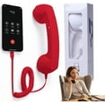 thumbnail image 1 of Handset for Cell Phone, Retro Handset Corded, Telephone Style Landline Handle Receiver, Handheld Wireless Receivers for Cell Phone, Classic Landline, 1 of 6