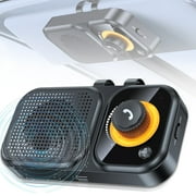 Bluetooth Car Speaker for Cell Phone, Handsfree Bluetooth Car Kit, Wireless Audio Car Kit Speakerphone with Visor Clip, Loud Speakerphone for Music, AUTO Power ON, Support Assistant Hands