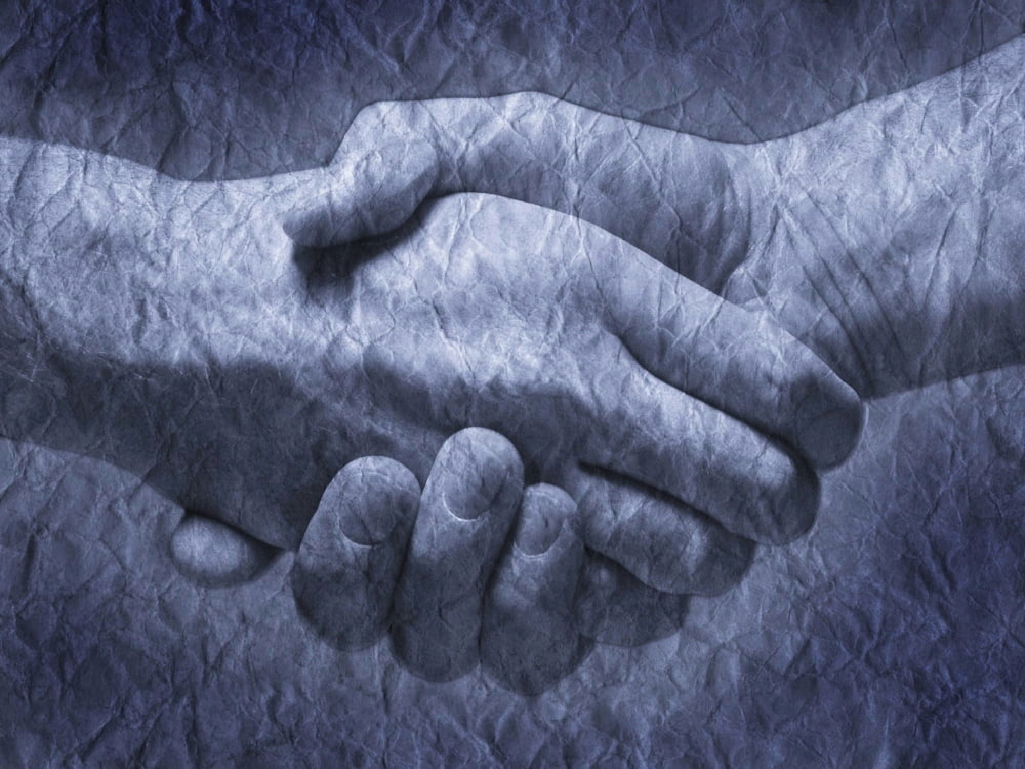 Handshake Canvas Art - Don Hammond Design Pics (32 x 24)