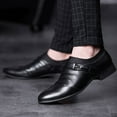 thumbnail image 1 of Handshe Autumn Men's Dress Casual Shoes – Pointed-Toe Business Leather Oxfords with Versatile Style for Office & Smart Casual Wear,Plus Size, 1 of 9